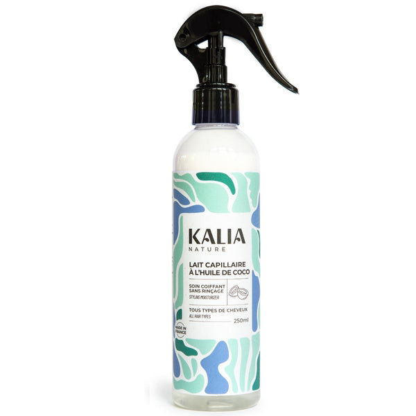 Favorisant l’hydratation et la vitalité de vos cheveux, le Lait Capillaire à l'Huile de Coco de Kalia Nature laisse vos cheveux souples et naturellement brillants.