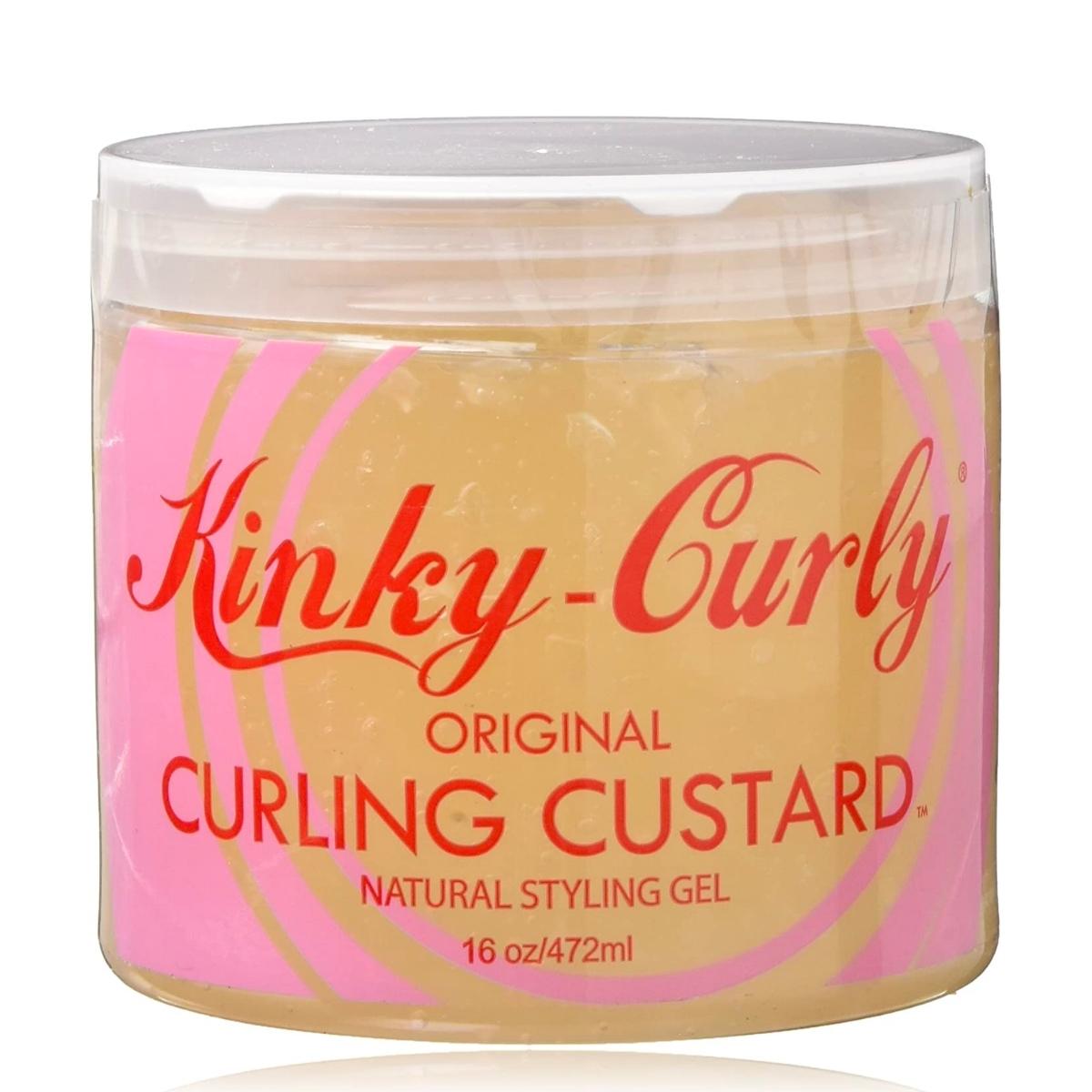 Kinky Curly - Curling Custard (gelée coiffante) - 472ml - Colorful Black