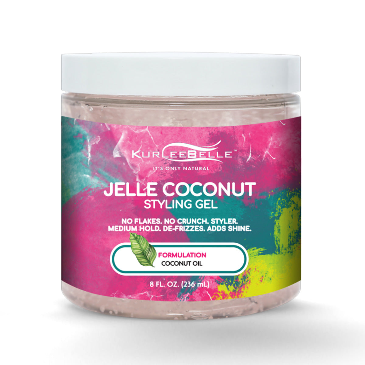 Fabriqué à partir d'Huile de Coco pure, le Jelle Coconut Styling Gel offre de la brillance à votre chevelure. Cette gelée coiffante sculpte et définit parfaitement vos boucles. Résultat ? Vos boucles sont naturelles, sans effet collant ni résidus.