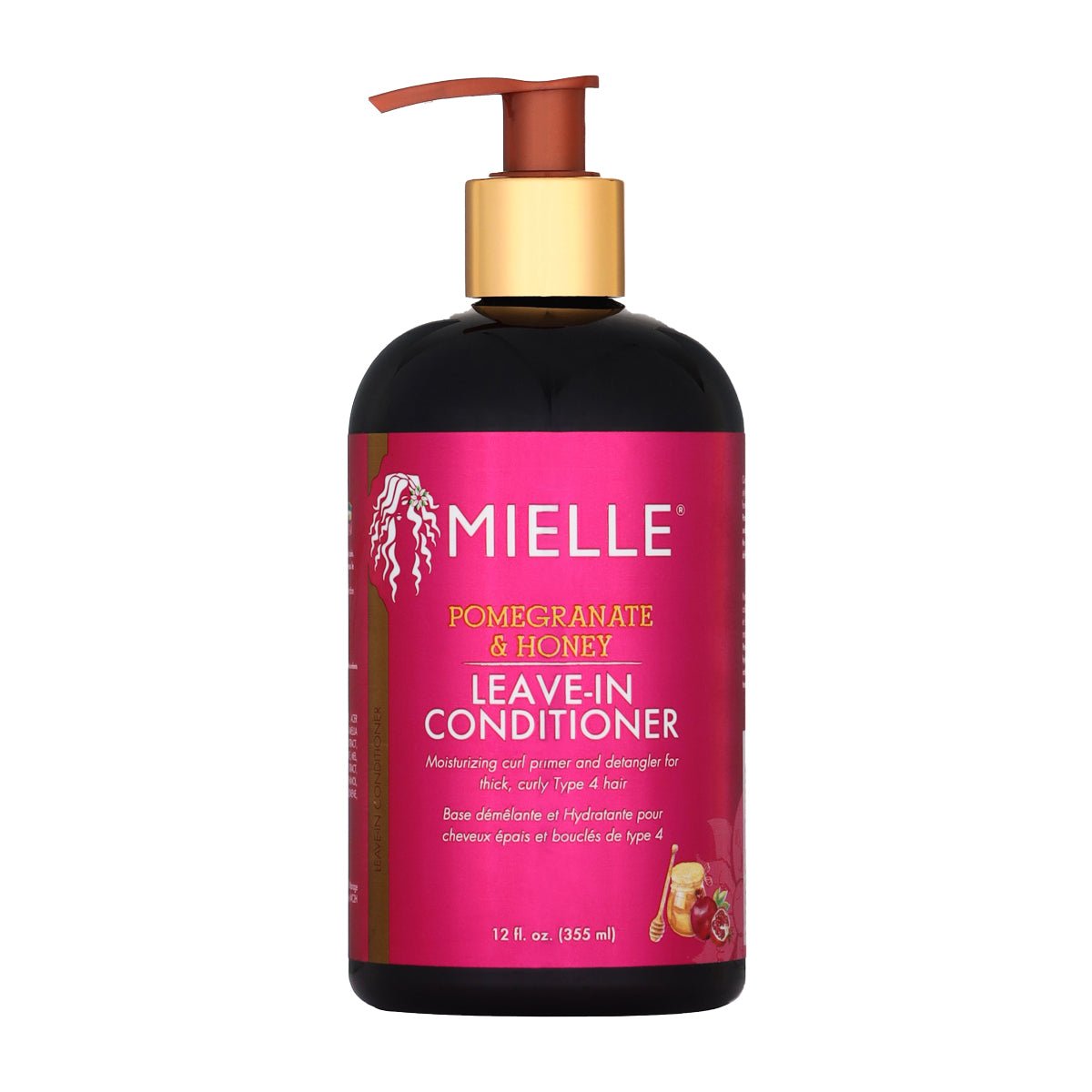 Mielle Organics - Pomegranate & Honey Leave - In Conditioner (Après - shampoing sans rinçage) - Colorful Black