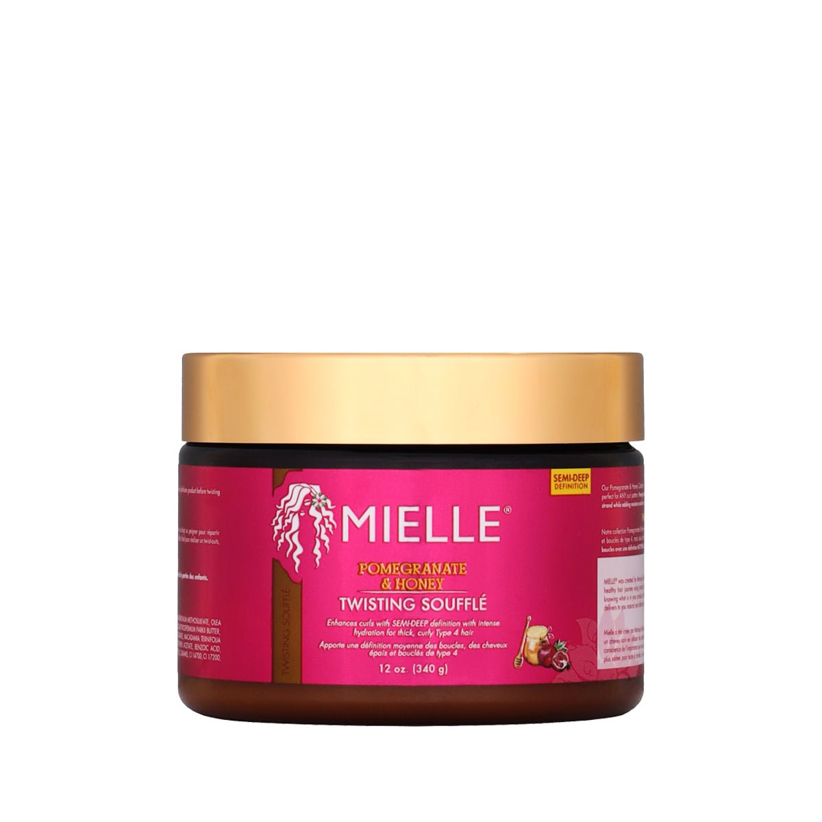 Mielle Organics - Pomegranate & Honey Twisting Soufflé (Crème coiffante) - Colorful Black