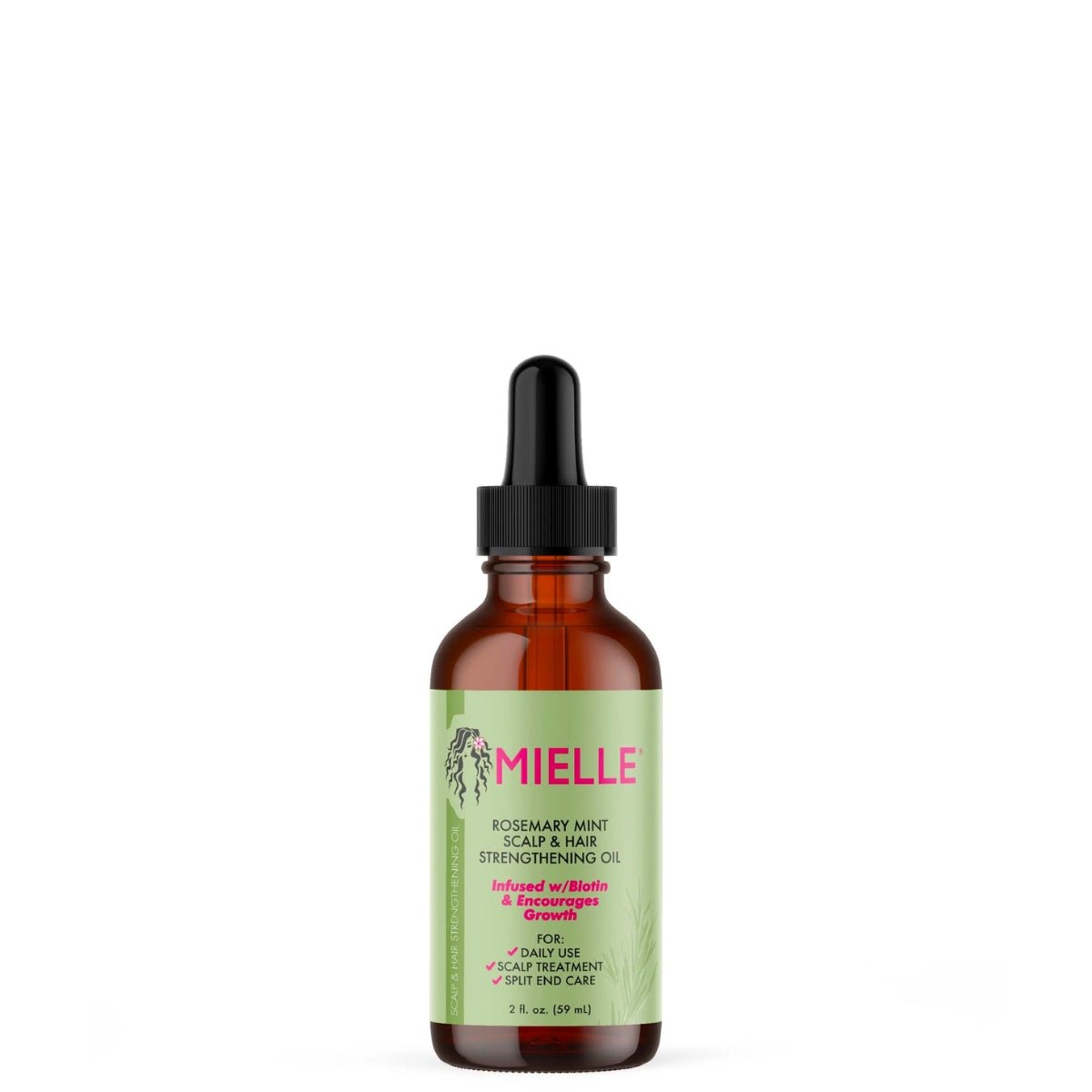 Mielle Organics - Rosemary Mint - Scalp & Hair Strengthening Oil (Elixir d'huiles pures) - Colorful Black
