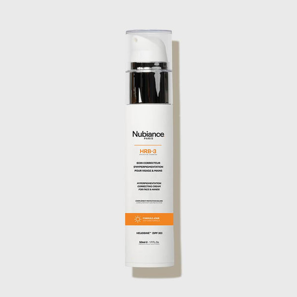 Le Soin Correcteur d'Hyperpigmentation de Nubiance est une crème formulée pour atténuer les phénomènes d'hyperpigmentation Sur les peaux noires, mates et métissées.