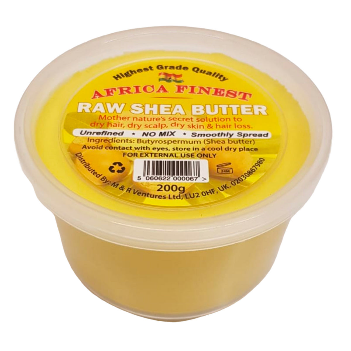 Shea Cocoa Project - Africa Finest - Beurre de Karité Pur (jaune)