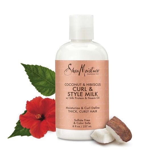 Shea Moisture - Coconut Hibiscus Curl & Style Milk (Lait quotidien) - Colorful Black