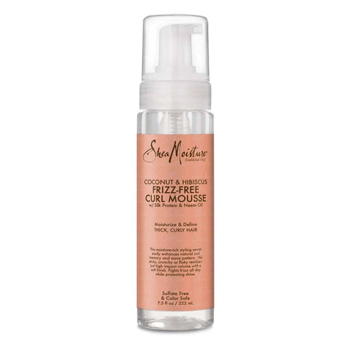 Shea Moisture - Coconut Hibiscus Frizz - Free Curl Mousse (Mousse hydratante) - Colorful Black