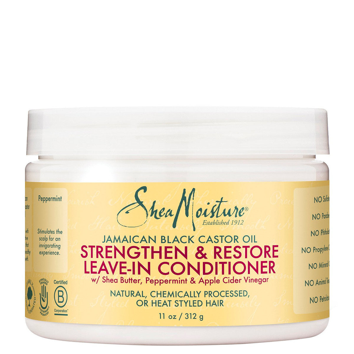 Shea Moisture JBCO Leave-In Conditioner nourrit, hydrate et procure une élasticité a vos cheveux pour les rendre plus résistants et plus faciles à démêler.