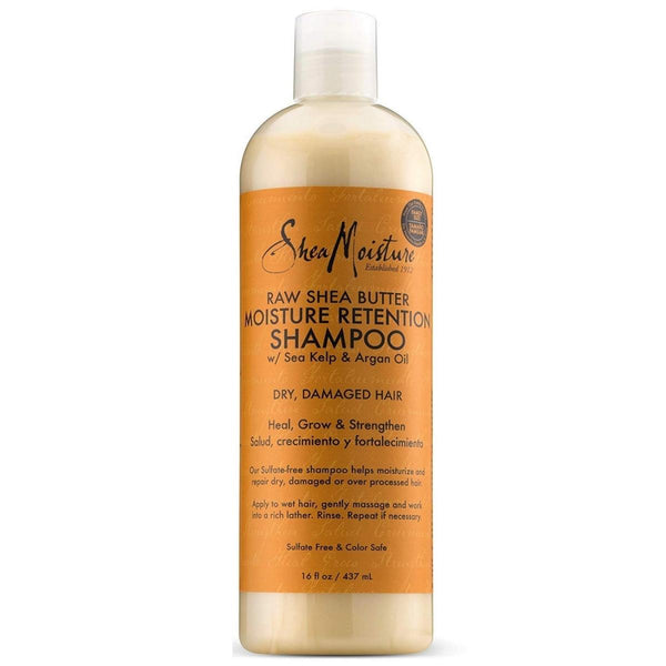 Le shampoing doux Raw Shea Butter de Shea Moisture a un fort pouvoir nutritif qui aide à revitaliser et nourrir les cheveux secs et cassants. Maxi format de 473ml.