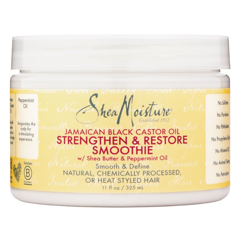 Shea Moisture - Jamaican Black Castor Oil Smoothie (Crème coiffante) - Colorful Black