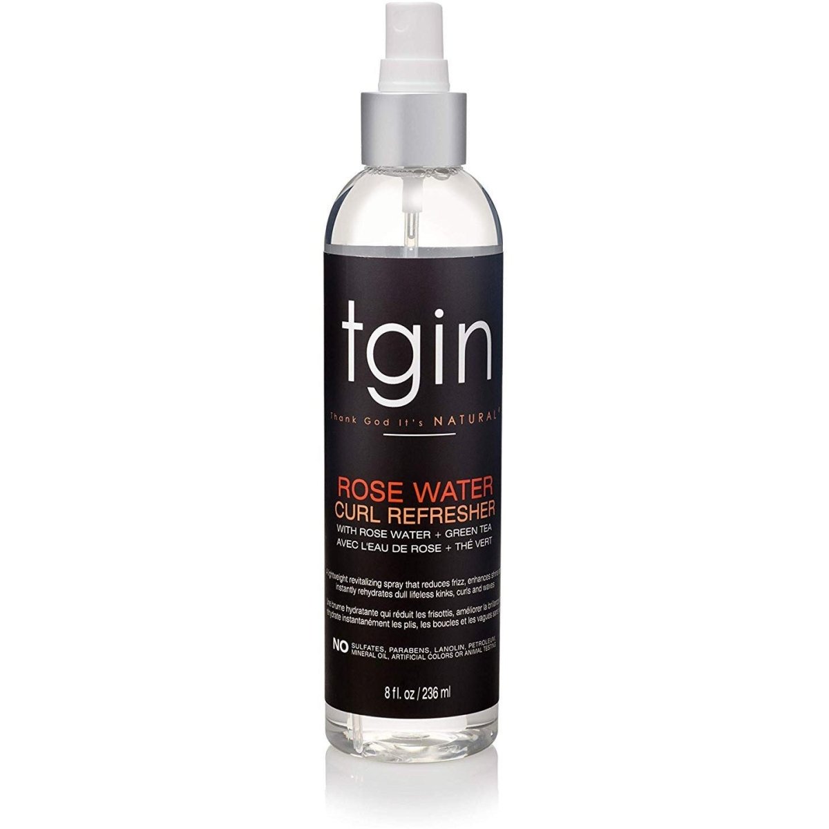 TGIN - Rose Water Curl Refresher (Spray hydratant) - Colorful Black