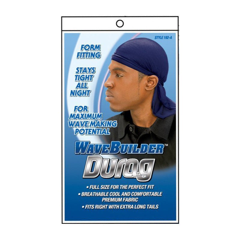 WaveBuilder - Durag (modèle 192) - Couleurs variables - Colorful Black